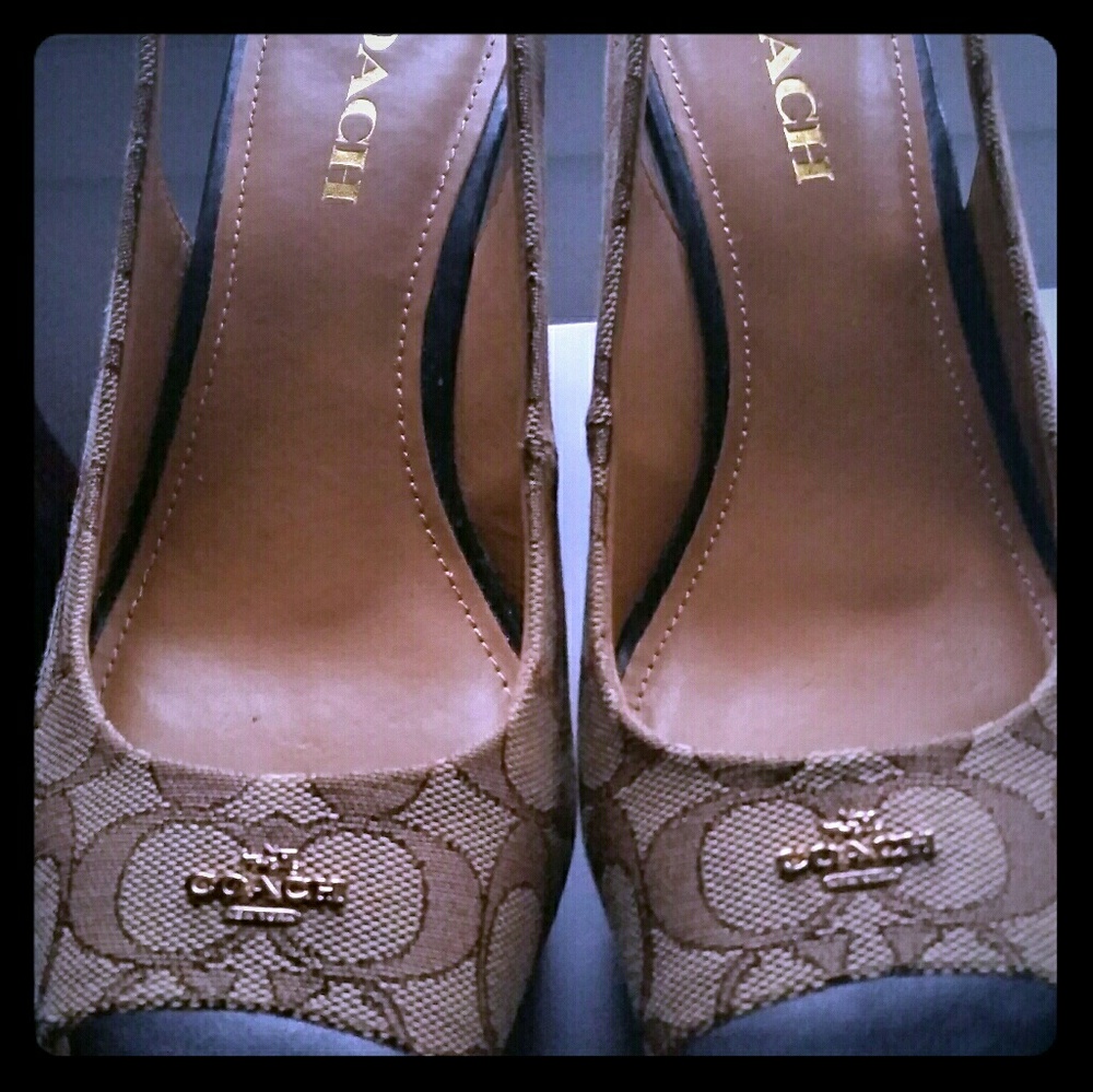 PRICE DROP! Coach Ferry Cork Wedges Fits 8.5 or 9